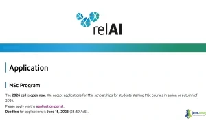 2026 Konrad Zuse School AI Scholarship (relAI)