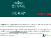 2026 Kurt Schork Awards ($5,000 Prize for International Journalists)