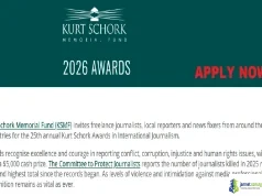 2026 Kurt Schork Awards ($5,000 Prize for International Journalists)