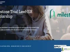 2026 Milestone Trial LawHER Scholarship (Scholarship America Legal Diversity Grants) 2026 Milestone Trial LawHER Scholarship (Legal Diversity Grants)