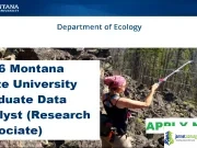 2026 Montana State University Graduate Data Analyst (Research Associate) 2026 Montana State University Graduate Data Analyst (Research Associate)