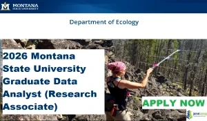 2026 Montana State University Graduate Data Analyst (Research Associate)