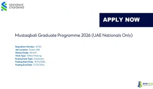 2026 Mustaqbali Graduate Programme in United Arab Emirate