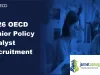 2026 OECD Junior Policy Analyst Recruitment