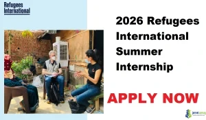 2026 Refugees International Summer Internship