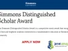 2026 Simmons University Distinguished Scholar Award