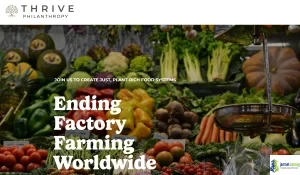 2026 Thrive Philanthropy Grant ($30,000 for Global Food System Transformation)