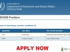2026 UN JPO Programme (UNDP Human Rights & IFAD Partnership Roles)