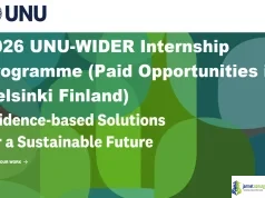 2026 UNU-WIDER Internship Programme (Paid Opportunities in Helsinki Finland)