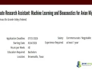 2026 UTRGV Bioacoustics Graduate Assistantship (Machine Learning in Ecology) 2026 UTRGV Bioacoustics Graduate Assistantship (Machine Learning in Ecology)