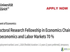2026 UZH Predoctoral Research Fellowship (Economics and Macroeconomics Research)