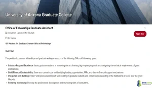 2026 University of Arizona Fellowships