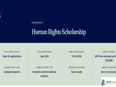 2026 University of Melbourne Human Rights Scholarship (Full Funding for International Students)
