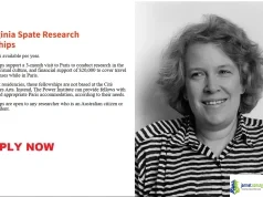 2026 Virginia Spate Research Fellowships ($20,000 Australian Paris Grant)