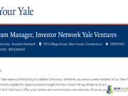 2026 Yale Ventures Investor Network Recruitment 2026 Yale Ventures Investor Network Recruitment