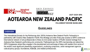 2027-2029 ISPA Aotearoa New Zealand Pacific Fellowship