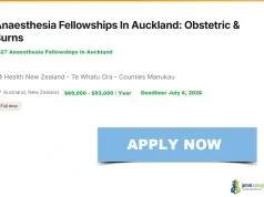 2027 Anaesthesia Fellowships in Auckland