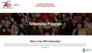 2027 ISPA Global Fellowship (Fully Funding for Performing Arts Leaders)