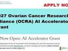 2027 Ovarian Cancer Research Alliance (OCRA) AI Accelerator Grant