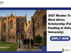 2027 Rhodes Trust West Africa Scholarship (Full Funding at Oxford University)