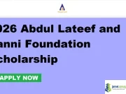 2026 Abdul Lateef and Sanni Foundation Scholarship 2026 Abdul Lateef and Sanni Foundation Scholarship