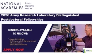 2026 Army Research Laboratory Distinguished Postdoctoral Fellowships