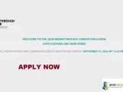 2026 Breakthrough Junior Challenge (Science Scholarship) 2026 Breakthrough Junior Challenge (Science Scholarship)