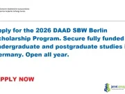 2026 DAAD SBW Berlin Scholarship