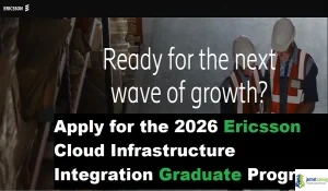 2026 Ericsson Cloud Infrastructure Integration Graduate Program