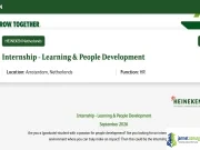 2026 HEINEKEN Learning & People Development Internship in Netherlands 2026 HEINEKEN Learning & People Development Internship in Netherlands