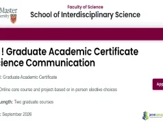 2026 McMaster University Graduate Academic Certificate in Science Communication 2026 McMaster University Graduate Academic Certificate in Science Communication