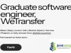 2026 WeTransfer Graduate Software Engineer Program