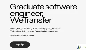 2026 WeTransfer Graduate Software Engineer Program