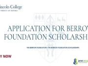 2027 Berrow Foundation Scholarships (Fully Funded Lincoln College University of Oxford) 2027 Berrow Foundation Scholarships (Fully Funded Lincoln College University of Oxford)