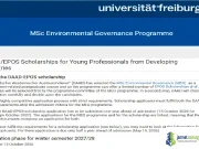 2027 DAAD EPOS Scholarship for Environmental Governance in Germaney 2027 DAAD EPOS Scholarship in Germany