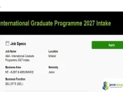 2027 Deloitte Malta International Graduate Program 2027 Deloitte Malta International Graduate Program
