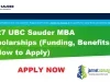 2027 UBC Sauder MBA Scholarships (Funding, Benefits & How to Apply)