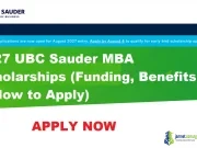 2027 UBC Sauder MBA Scholarships (Funding, Benefits & How to Apply) 2027 UBC Sauder MBA Scholarships (Funding, Benefits & How to Apply)