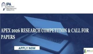 2026 APEX Research Competition and Call for Papers Cash Awards