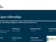 2026 British Academy Mid-Career Fellowships in UK (Up to £152,000 Funding)