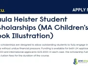 2026 Fully Funded Paula Heister Student Scholarships (MA Children’s Book Illustration in Anglia Ruskin University) 2026 Fully Funded Paula Heister Student Scholarships (MA Children's Book Illustration in Anglia Ruskin University)