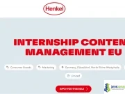 2026 Henkel Content Management EU Internship in Germany 2026 Henkel Content Management EU Internship in Germany