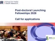 2026 NIHR SPHR Post-Doctoral Fellowships in the UK (Fully Funded) 2026 NIHR SPHR Post-Doctoral Fellowships in the UK (Fully Funded)