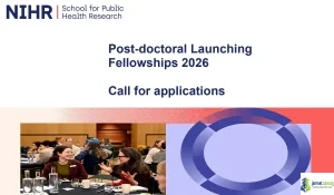 2026 NIHR SPHR Post-Doctoral Fellowships in the UK (Fully Funded)