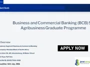2026 Standard Bank BCB Agribusiness Graduate Programme in South Africa 2026 Standard Bank BCB Agribusiness Graduate Programme in South Africa