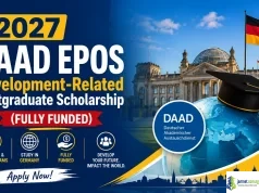 2027 DAAD EPOS Development-Related Postgraduate Scholarship (Fully Funded) 2027 DAAD EPOS Development-Related Postgraduate Scholarship (Fully Funded)