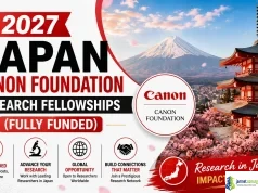 2027 Japan Canon Foundation Research Fellowships (Fully Funded)