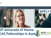 2027 University of Vienna ViCAS Fellowships in Austria