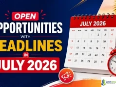 Open Opportunities with Deadlines in July 2026