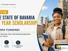 2027/28 Free State of Bavaria One Year Scholarship (€11,904 Funding) 2027-28 Free State of Bavaria One Year Scholarship (€11,904 Funding)